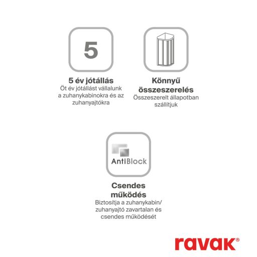 Supernova ASDP3-110 zuhanyajtó 198 fehér+pearl