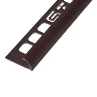 PVC pozitív élvédő profil 12,5 mm/2,50 m sötétbarna