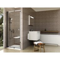 Pivot PDOP1-80 zuhanyajtó krómhatású+transparent