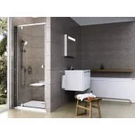 Pivot PDOP1-80 zuhanyajtó szatén+transparent