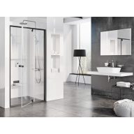 Pivot PDOP2-110 zuhanyajtó fekete+transparent