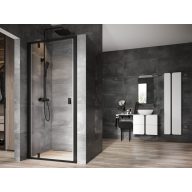 Nexty NDOP1-90 zuhanyajtó fekete+transparent