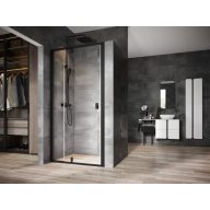 Nexty NDOP2-100 zuhanyajtó fekete+transparent