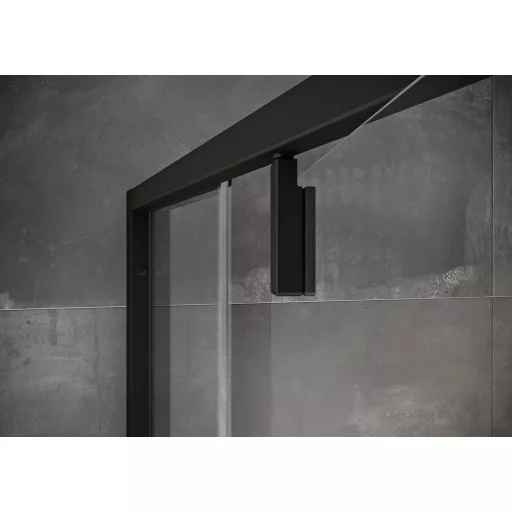 Nexty NDOP2-100 zuhanyajtó fekete+transparent