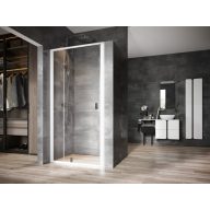 Nexty NDOP2-110 zuhanyajtó fehér/króm+transparent