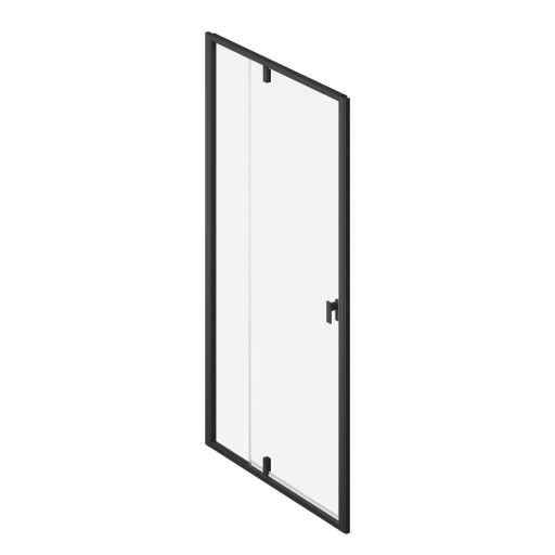 Nexty NDOP2-120 zuhanyajtó fekete+transparent