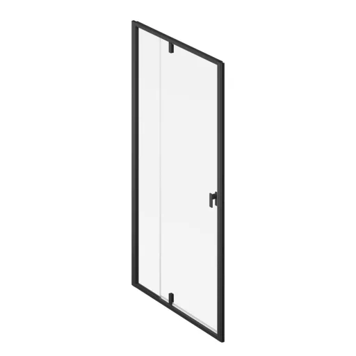 Nexty NDOP2-120 zuhanyajtó fekete+transparent