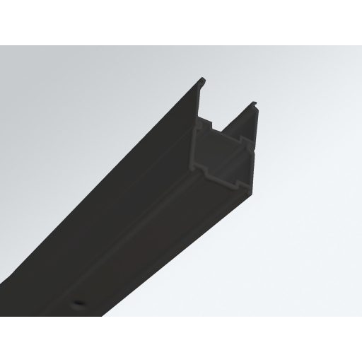 Nexty NDOP2-120 zuhanyajtó fekete+transparent