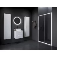 Blix II NBLDP2 110 zuhanyajtó matt fehér+transparent