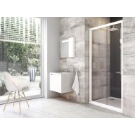 Blix BLDP2 100 zuhanyajtó fehér+transparent