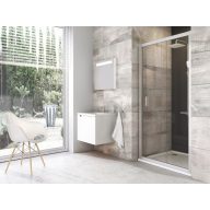 Blix BLDP2-100 zuhanyajtó krómhatású+transparent