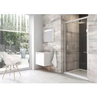 Blix BLDP2-100 zuhanyajtó szatén+transparent