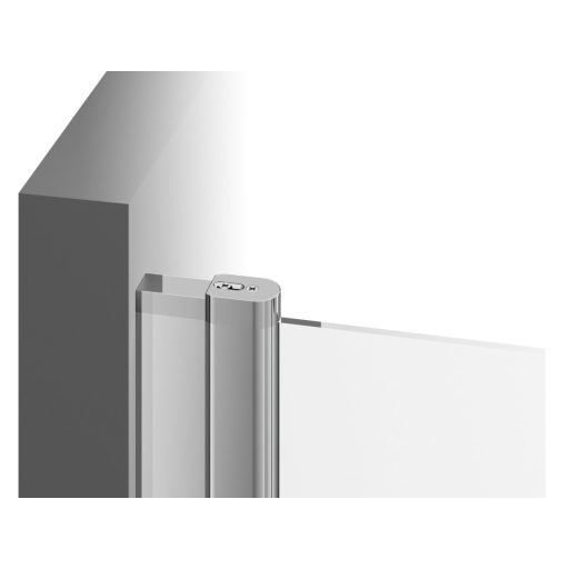 Chrome CSD1-90 zuhanyajtó fekete+transparent