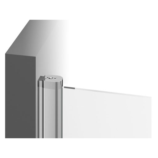 Chrome CSD2-100 zuhanyajtó fekete+transparent