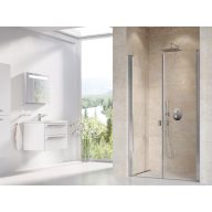 Chrome CSDL2-100 zuhanyajtó krómhatású+transparent