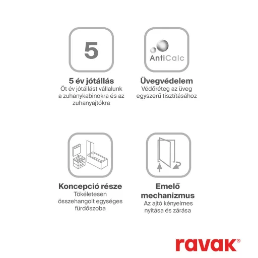 Chrome CSD2-110 zuhanyajtó krómhatású+transparent