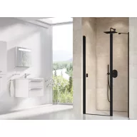 Chrome CSD2-120 zuhanyajtó fekete+transparent