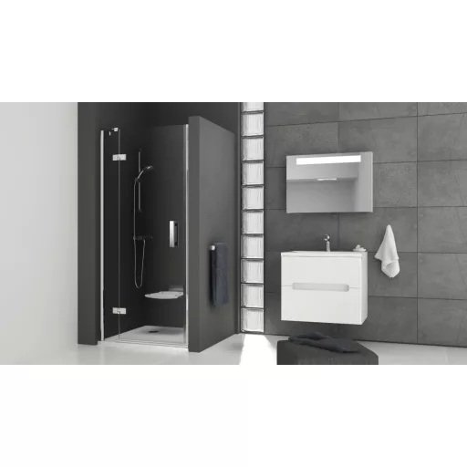 Matrix MSD2-100 zuhanyajtó (A) bal króm+transparent