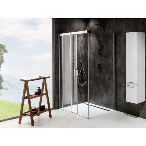 Matrix MSDPS 120x80 zuhanykabin bal szatén+transparent