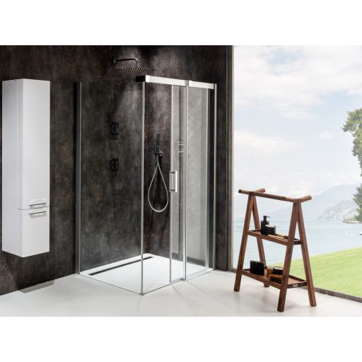 Matrix MSDPS 100x100 zuhanykabin jobb szatén+transparent