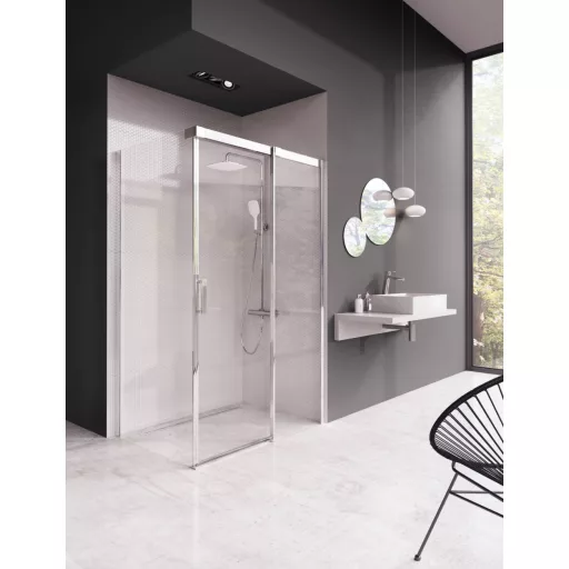 Matrix MSDPS 110x80 zuhanykabin jobb krómhatású+transparent