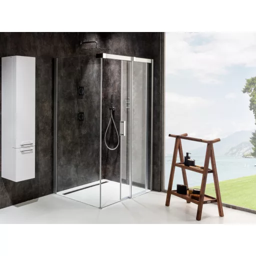 Matrix MSDPS 110x80 zuhanykabin jobb szatén+transparent