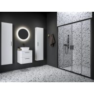 Blix II NBLDP4 120 zuhanyajtó fekete+transparent