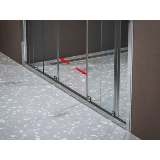 Blix II NBLDP4 120 zuhanyajtó krómhatású+transparent