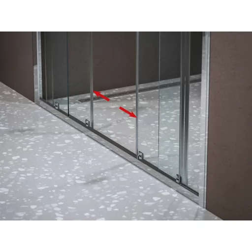 Blix II NBLDP4 190 zuhanyajtó krómhatású+transparent