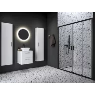 Blix II NBLDP4 170 zuhanyajtó fekete+transparent