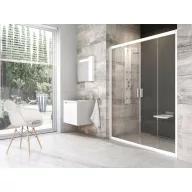 Blix BLDP4-190 zuhanyajtó fehér+transparent *
