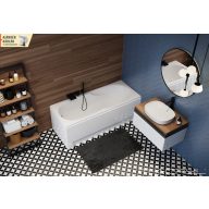 Fürdőkád acryl Nora 160x70 +kádláb + peremrögzítő