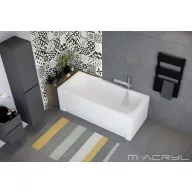 Fürdőkád M-Acryl Mira 120x70 +kádláb+peremrögzítő