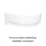   H2O Fortuna aszimmetrikus sarokkádhoz előlap, balos - többféle méretben