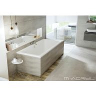   Fürdőkád acryl Sabina 160x75 cm + kádláb + peremrögzítő