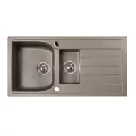   Marmorin Lukka 1 medencés, szögletes mosogató gyümölcsmosóval és csepegtetővel - Taupe gray színben (140513026)