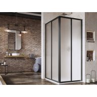 Supernova SRV2+SRV2 90x90 195 S zuhanykabin fekete+grape