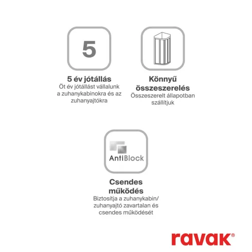 Supernova ASRV3-90 zuhanykabin-198 fekete+pearl