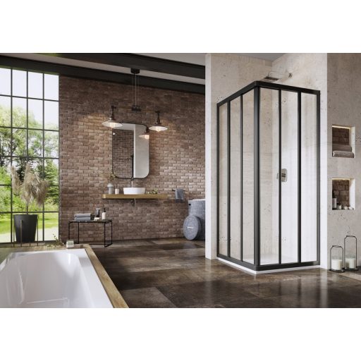 Ravak Zuhanykabin ASRV3-90 szatén+Transparent (1 oldal)