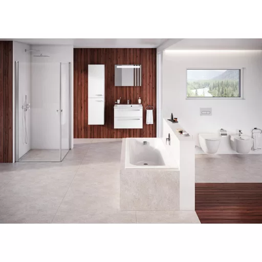 Chrome CRV1-100 zuhanyajtó szatén+transparent (1 oldal)