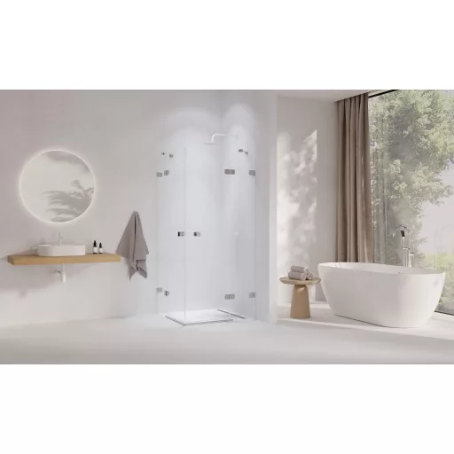 Brilliant BSRV4-80 zuhanykabin króm+transparent