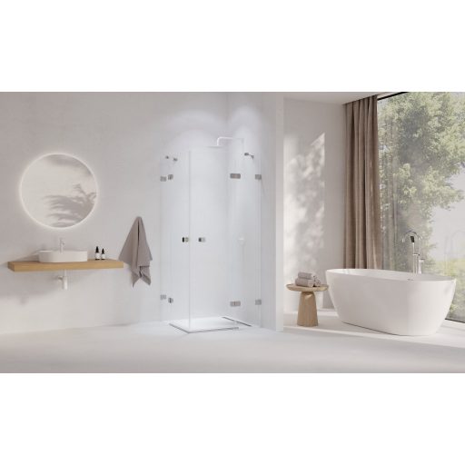 Brilliant BSRV4-90 zuhanykabin króm+transparent