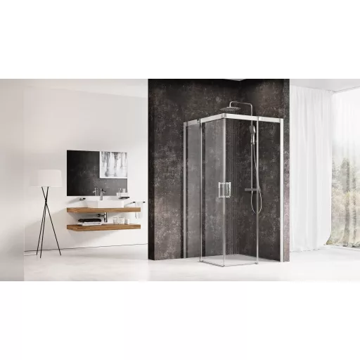 Matrix MSRV4-90x90 zuhanykabin szatén+transparent