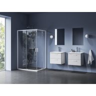 Blix II NBLRV2K 80 zuhanykabin matt fehér+transparent