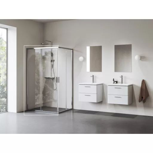 Blix II NBLRV2K 100 zuhanykabin krómhatású+transparent