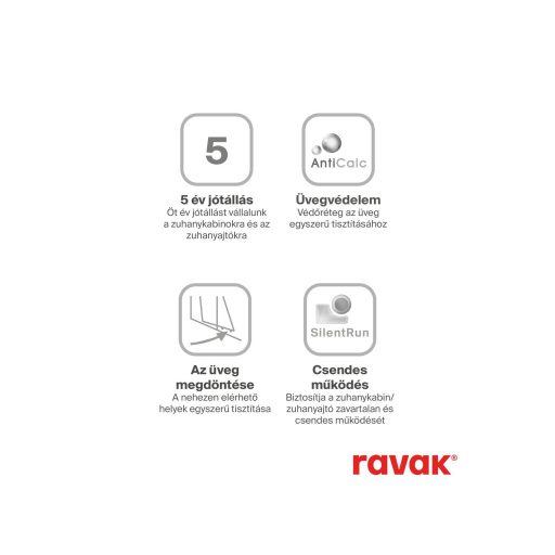 Blix BLRV2K-120 zuhanykabin krómhatású+transparent (1 oldal)