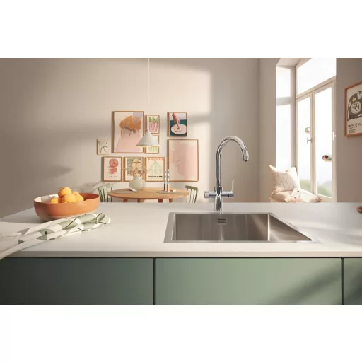 GROHE Blue Pure BauCurve vízszűrős csaptelep kezdőszett "S" méretű filterrel