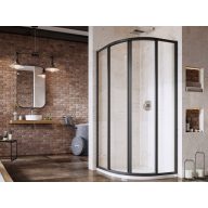 Supernova SKCP4 80x80 195 zuhanykabin fekete+transparent