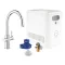 GROHE Blue Professional C-kifolyóval kihúzható gyöngyöztetővel 
