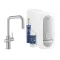 Grohe Blue Home U-kifolyós kihúzható gyöngyöztetővel Super Steel
